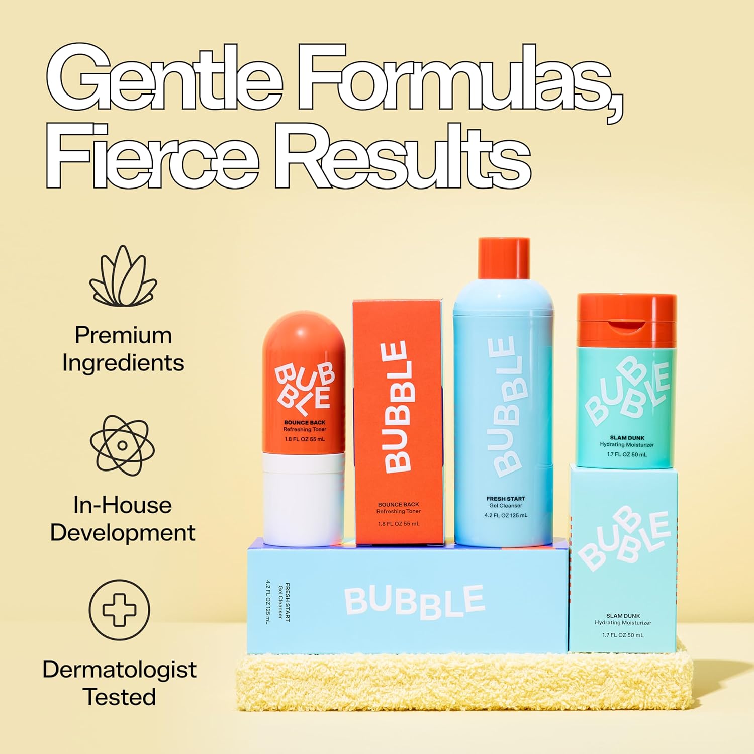 Bubble Skincare Slam Dunk Hydrating Face Cream Bundle - Dry Skin Formula with Vitamin E and Aloe Vera, 50ml + 10ml - Image 7