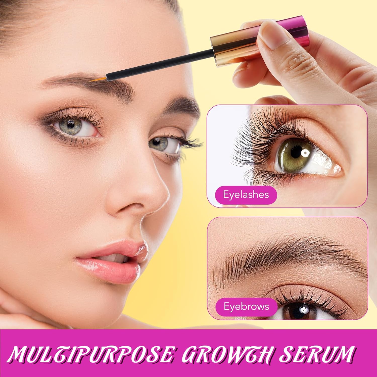 10ml Fuller, Longer-Looking Eyelash Growth Serum for Nourishing Damaged Lashes - Image 9