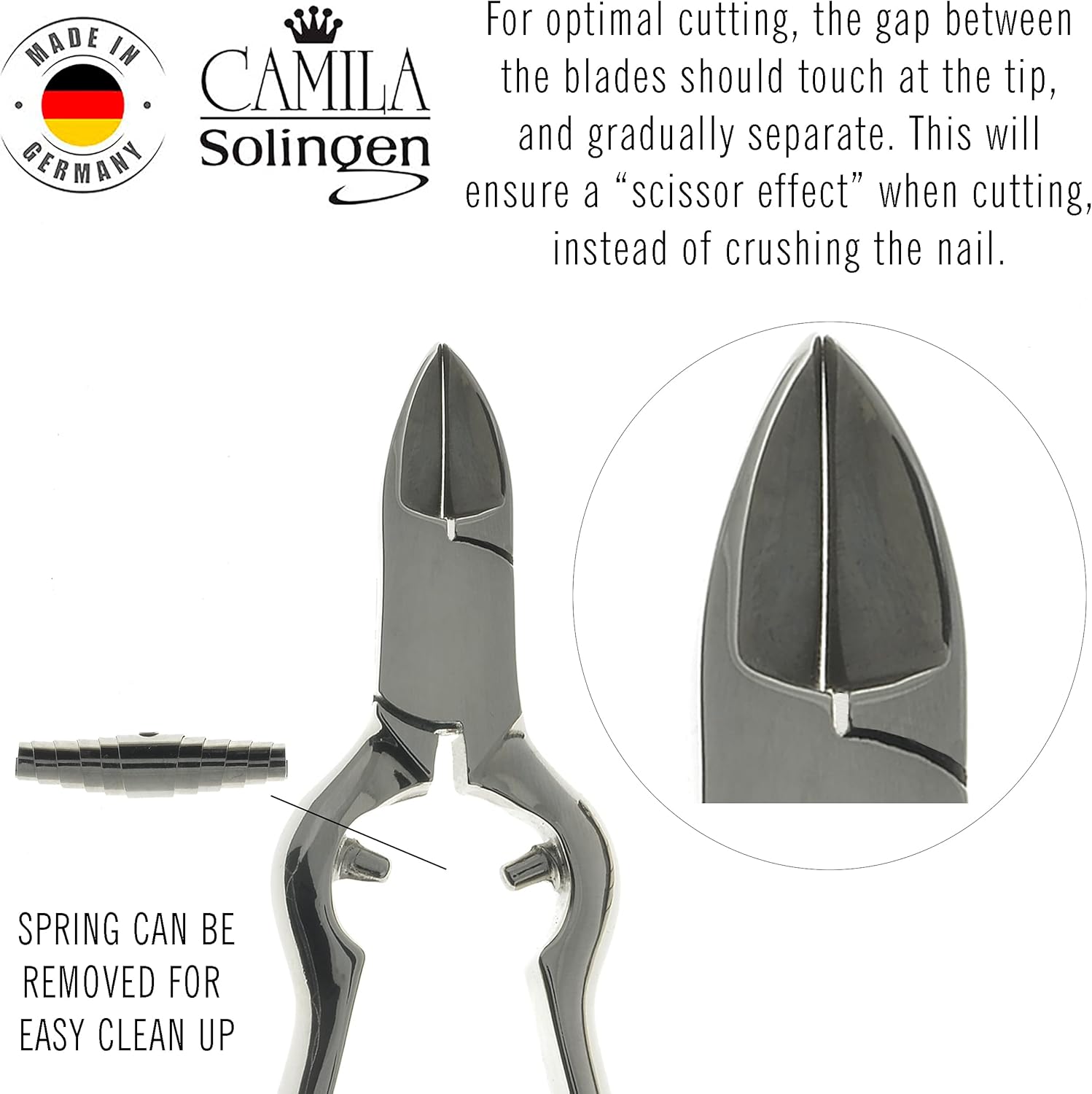 Large Heavy Duty CS13 Toe Nail Clipper for Thick Nails Stainless Steel 20mm Blade - Image 6