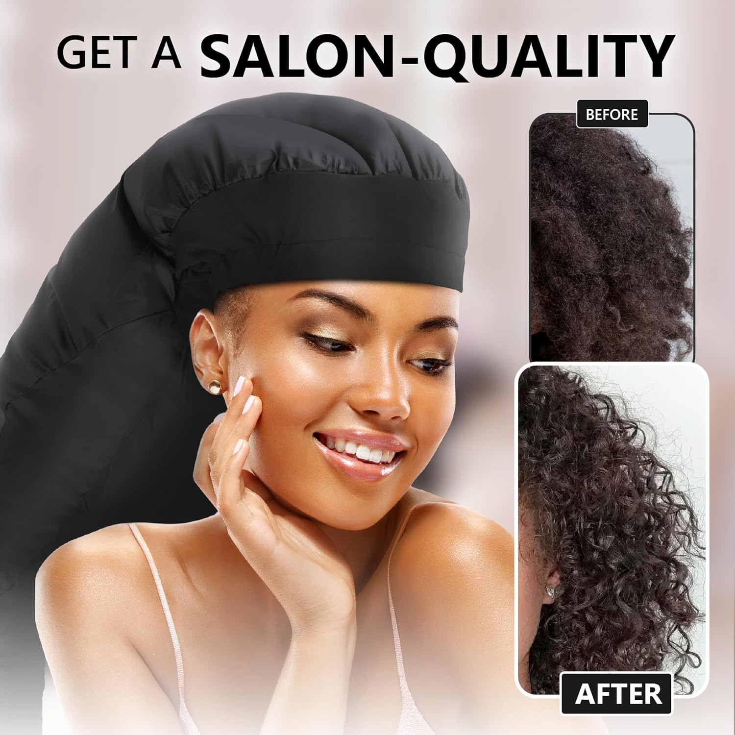 Adjustable Hooded Hair Dryer Bonnet with Headband for Faster Drying and Reduced Heat Exposure - Image 6