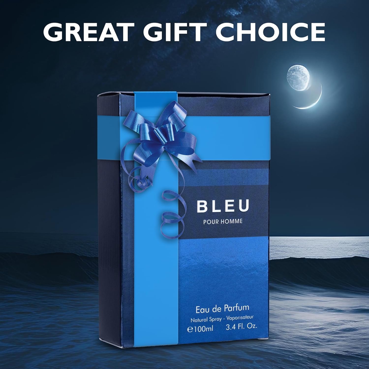 Bleu for Men Eau De Parfum 3.4fl Oz - Citrusy, Spicy, and Woody Fragrance Blend - Image 8