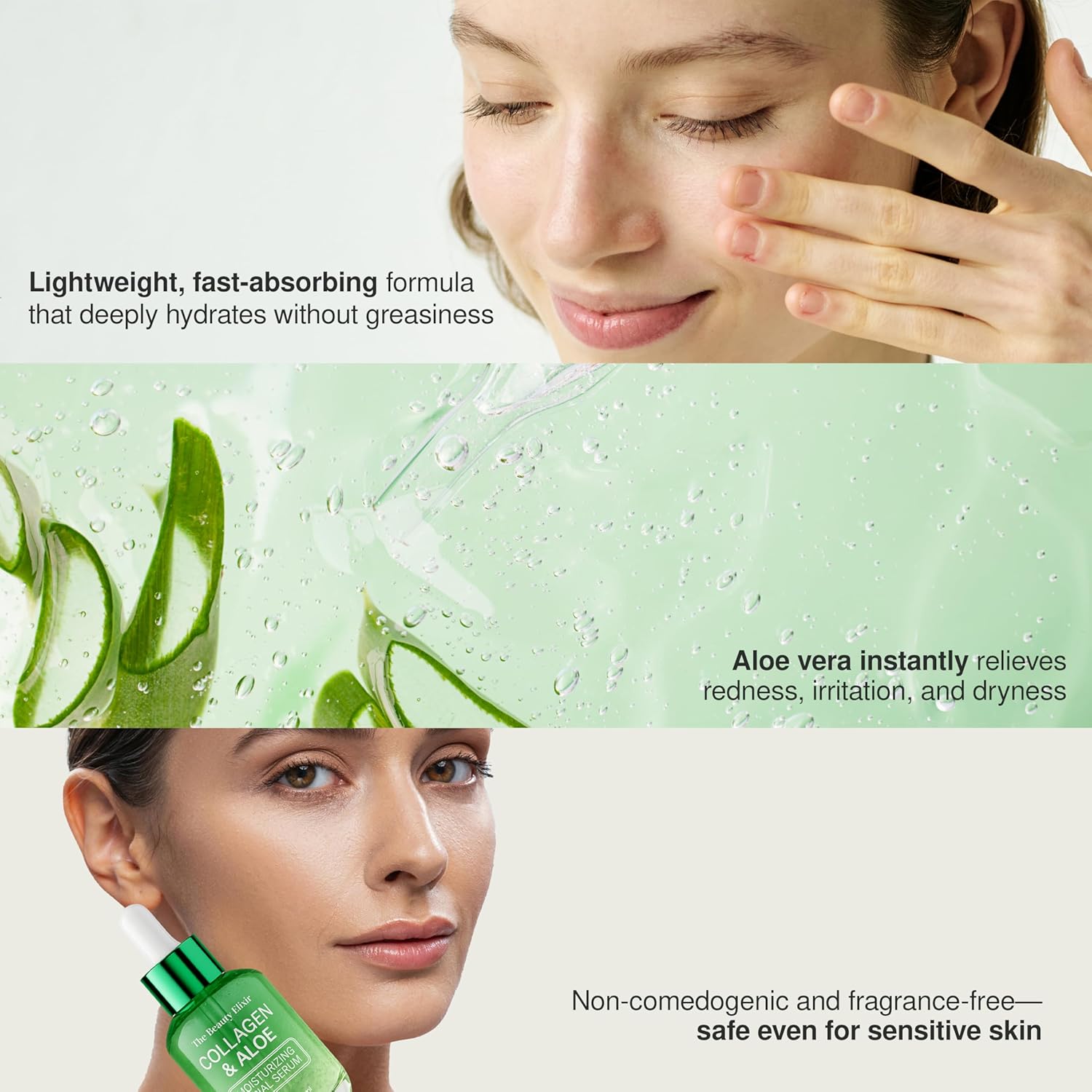 Revitalizing Aloe and Collagen Face Serum 1.69 oz for Anti-Aging Hydration - Image 7