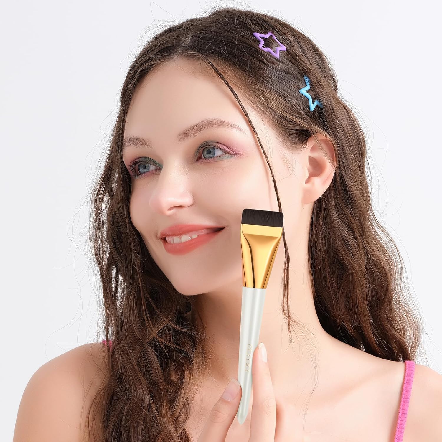 Docolor 2-Piece Foundation Brush and Makeup Spatula Set for Cream Liquid Makeup - Image 9