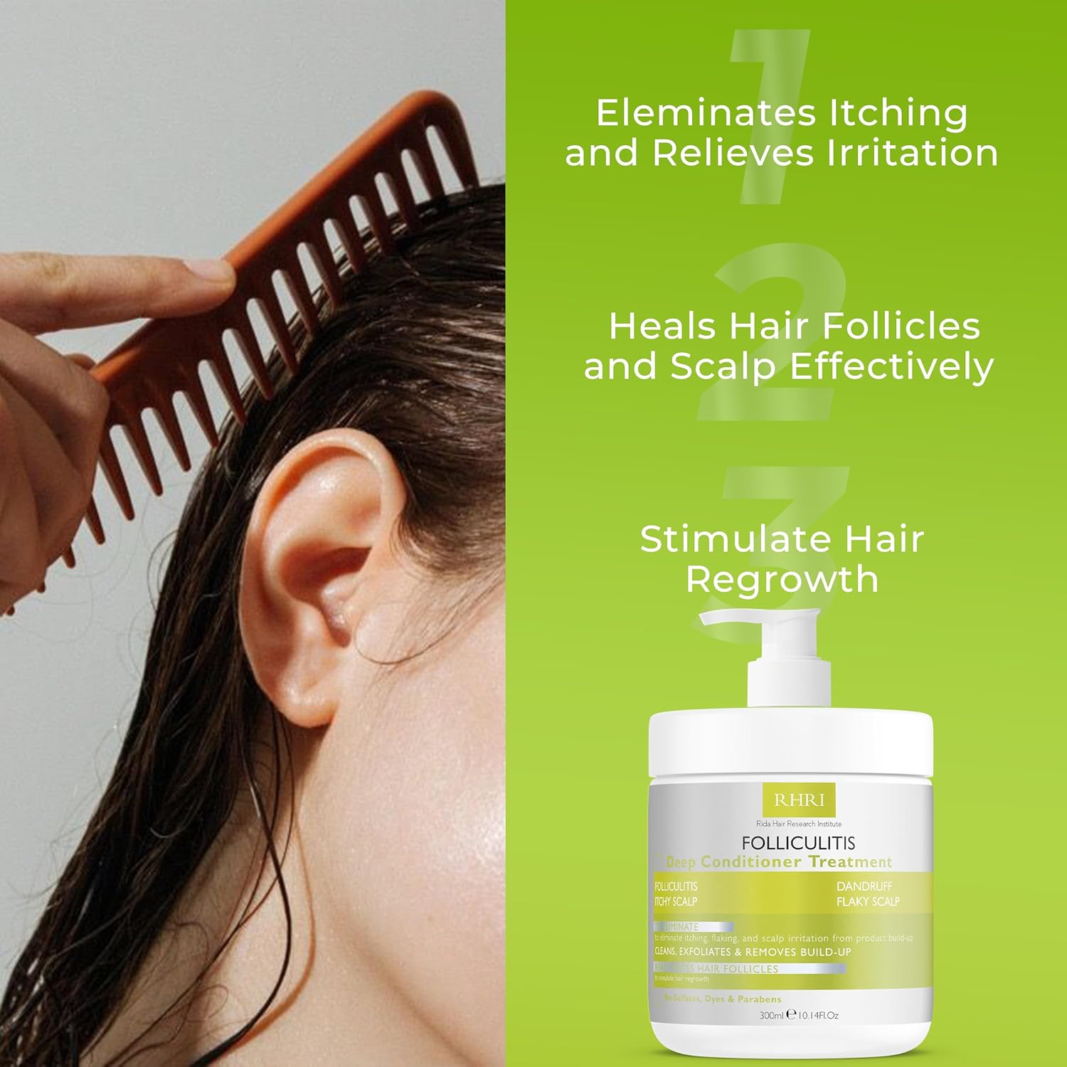 Deep Conditioner 8 oz for Folliculitis, Seborrheic Dermatitis, and Dandruff Scalp Treatment - Image 5
