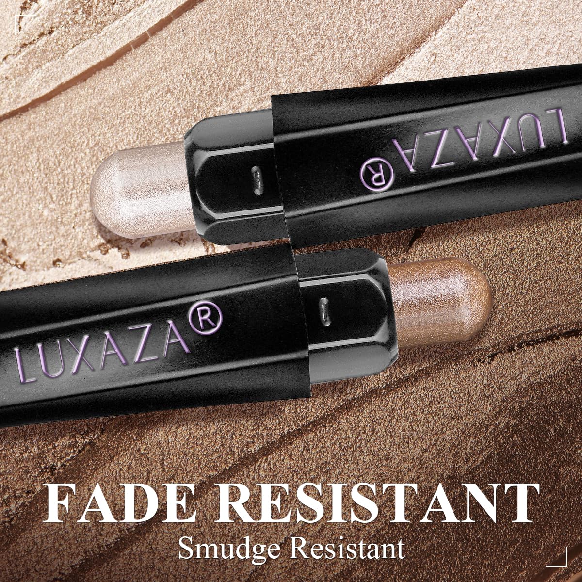 10 Piece Waterproof Brown Shimmer Matte Eyeshadow Stick Set for Women, Eye Brightener Crayon - Image 5
