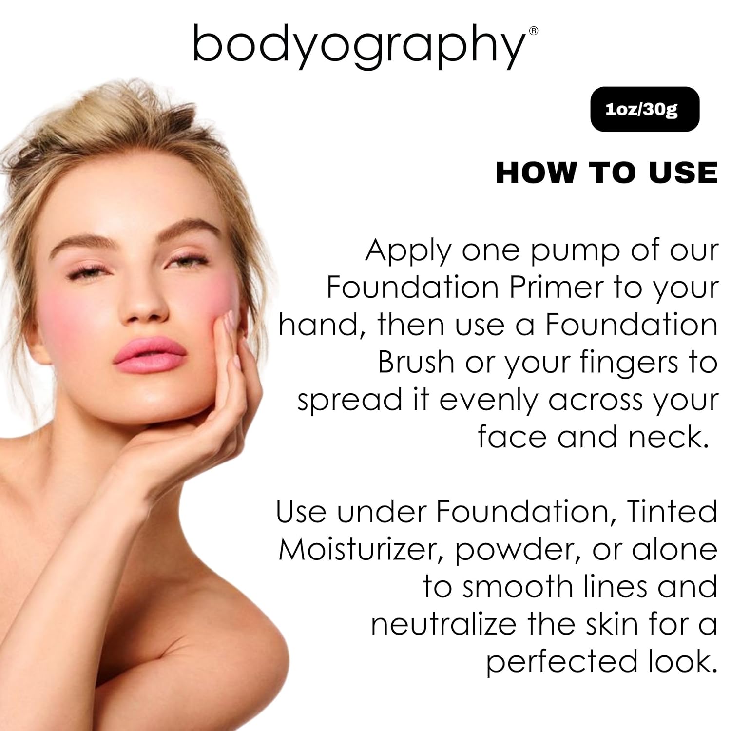 BODYOGRAPHY Foundation Primer (Purple) 1 oz - Anti-Aging Makeup Primer with Vitamin E, Jojoba, and Grapeseed Oil, Gluten-Free, Cruelty-Free - Image 5