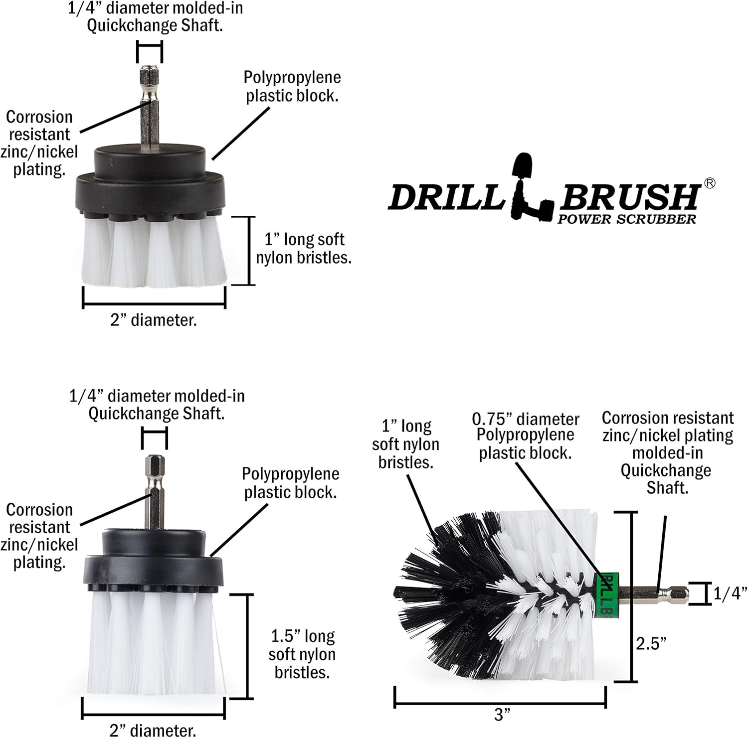 Ultimate Drill Brush Car Wash Kit for Interior and Exterior Cleaning with Spin Brush - Image 5
