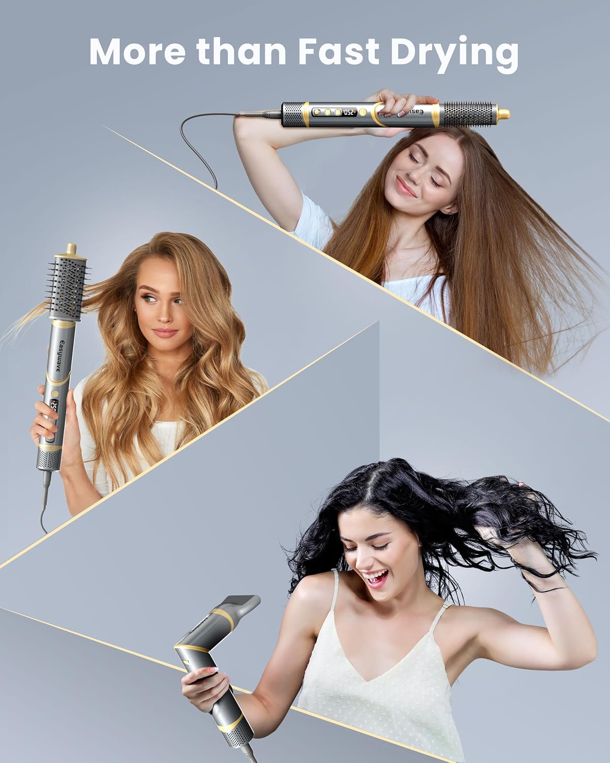 Easywave 5-in-1 Professional Air Wrap Hot Air Brush Styler for Fast Drying and Styling - Image 4