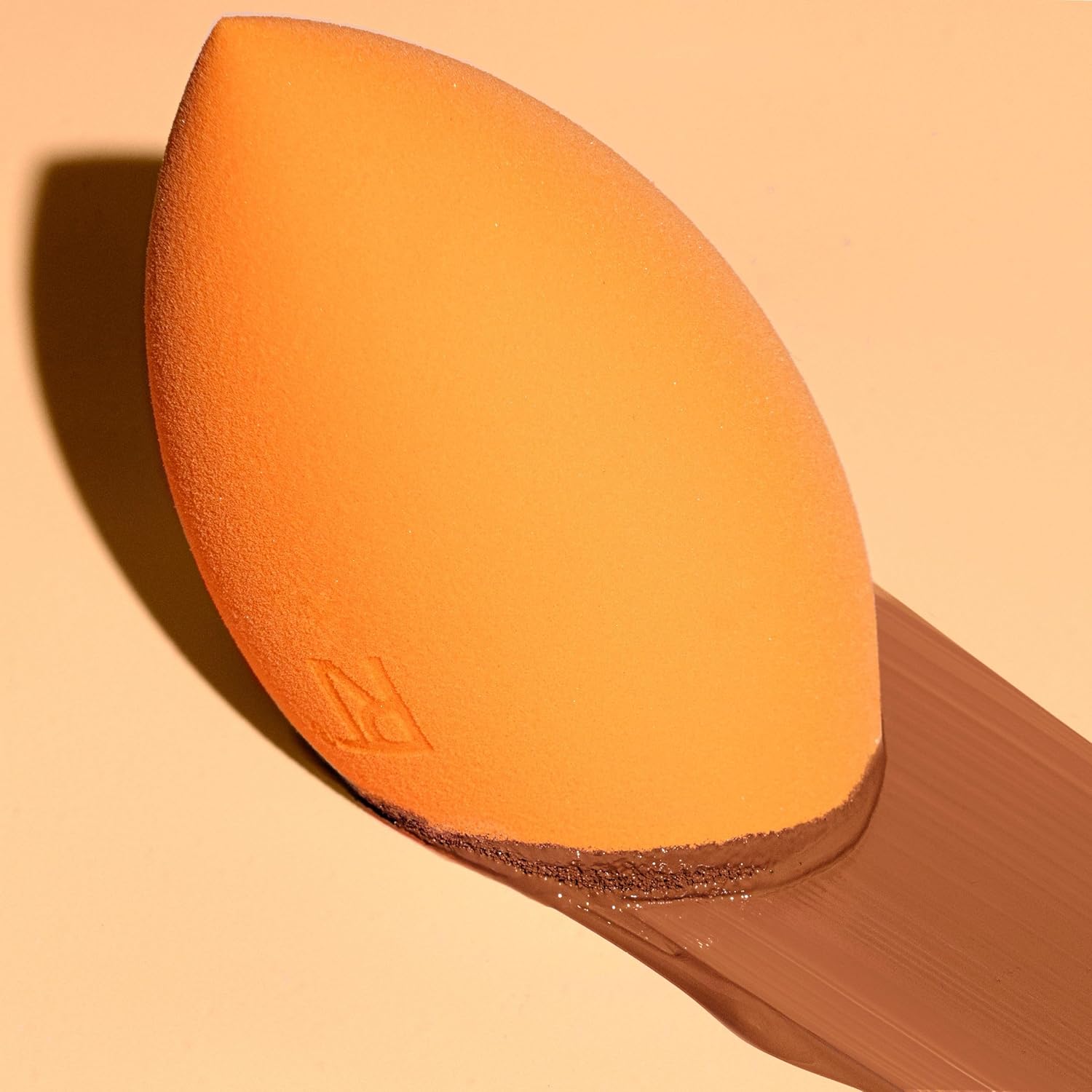 Real Techniques Miracle Complexion Sponge for Liquid & Cream Foundation, Latex-Free Foam, 1 Count, Orange - Image 12