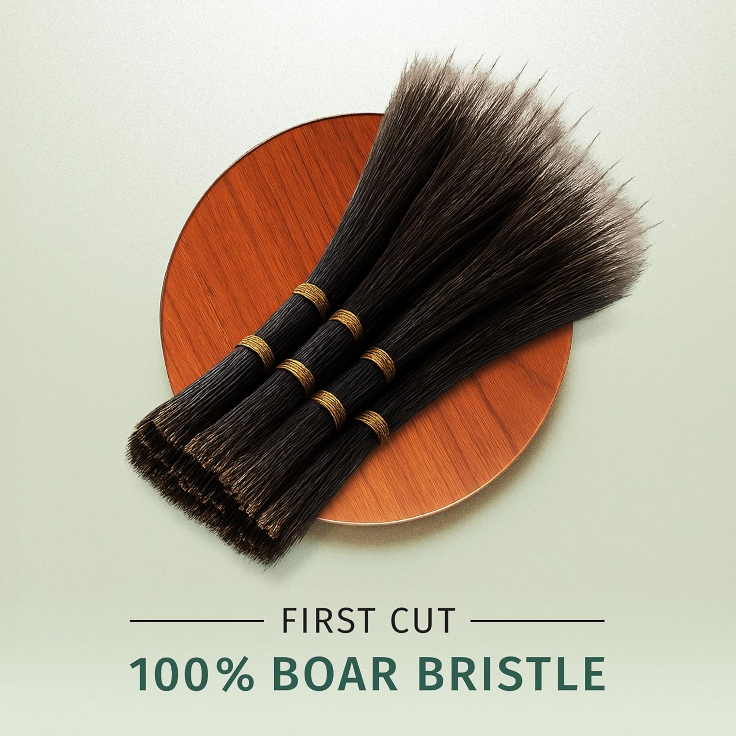 SHASH + KELLER 100% Boar Bristle Hair Brush for Thin to Normal Hair Conditions and Improves Texture - Image 5