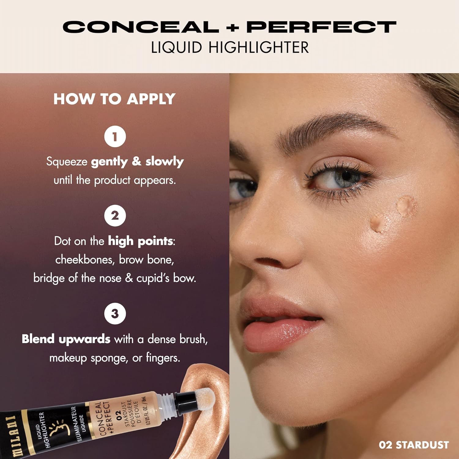 Milani Conceal + Perfect Blur Out Powder and Facelift Kit 1, 3 Piece Set - Image 7