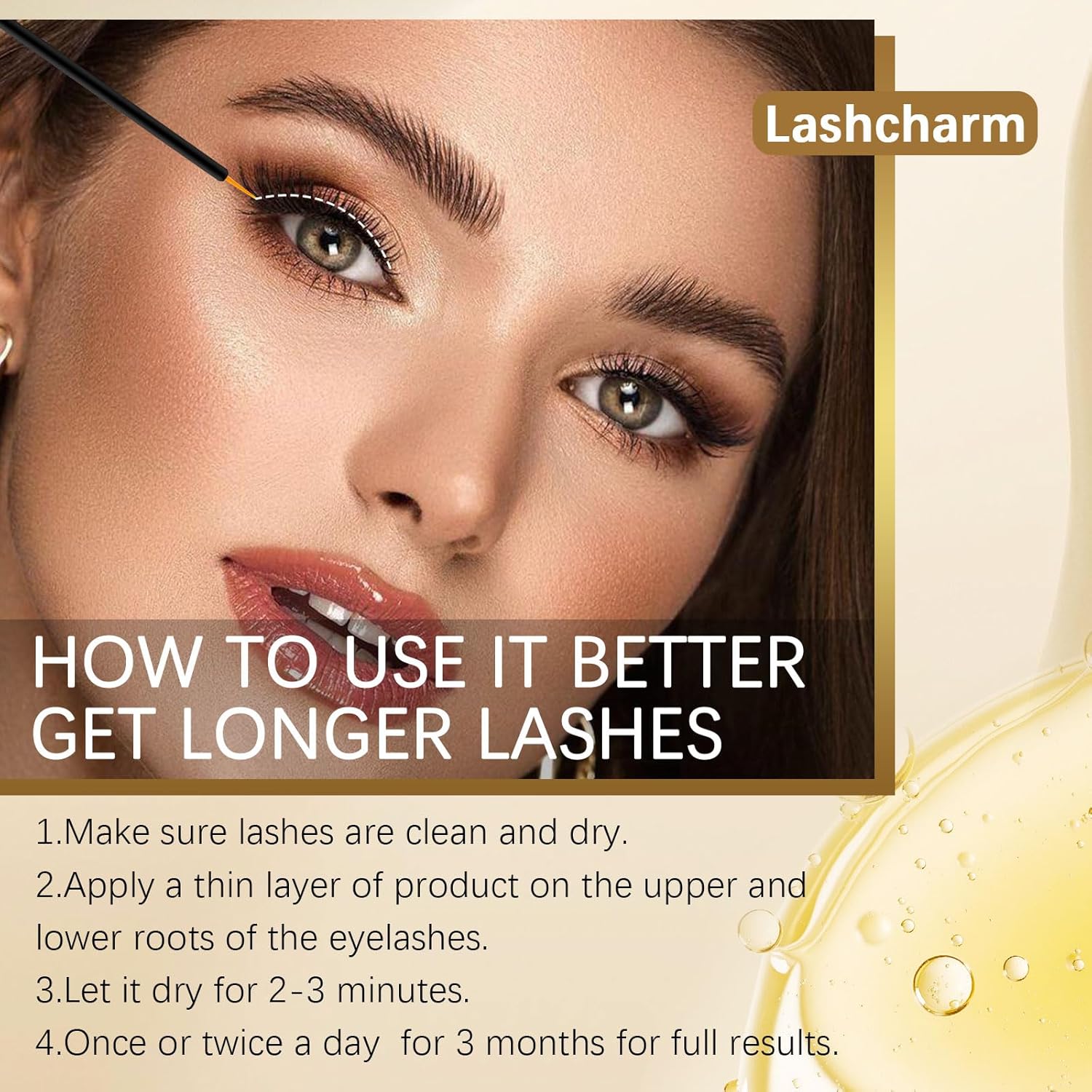 5mL Eyelash Growth Serum for Fuller, Longer Lashes Natural Vegan Formula - Image 6