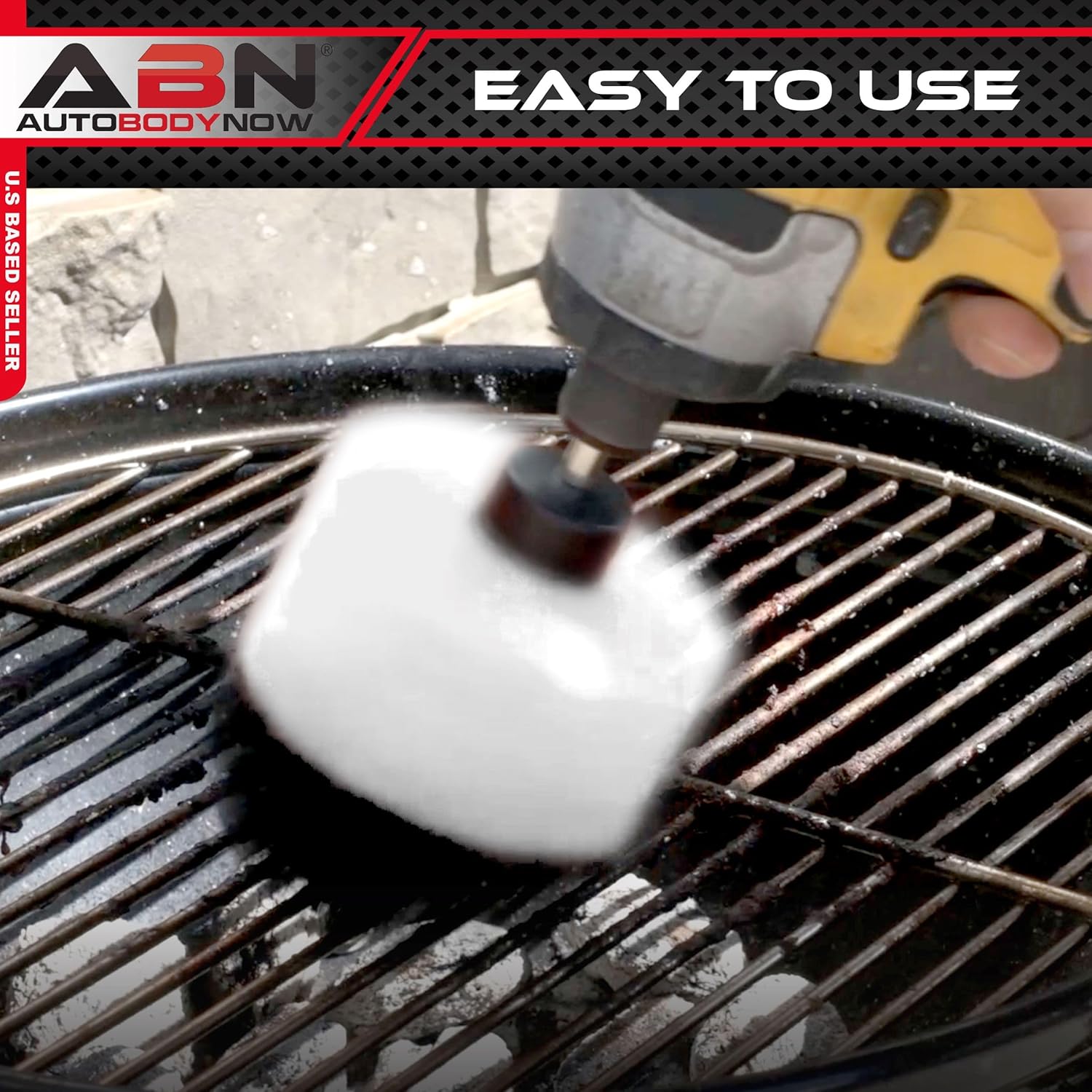 ABN 5 Piece Nylon Power Scrubber Drill Brush Kit for Home and Auto Cleaning - Image 4