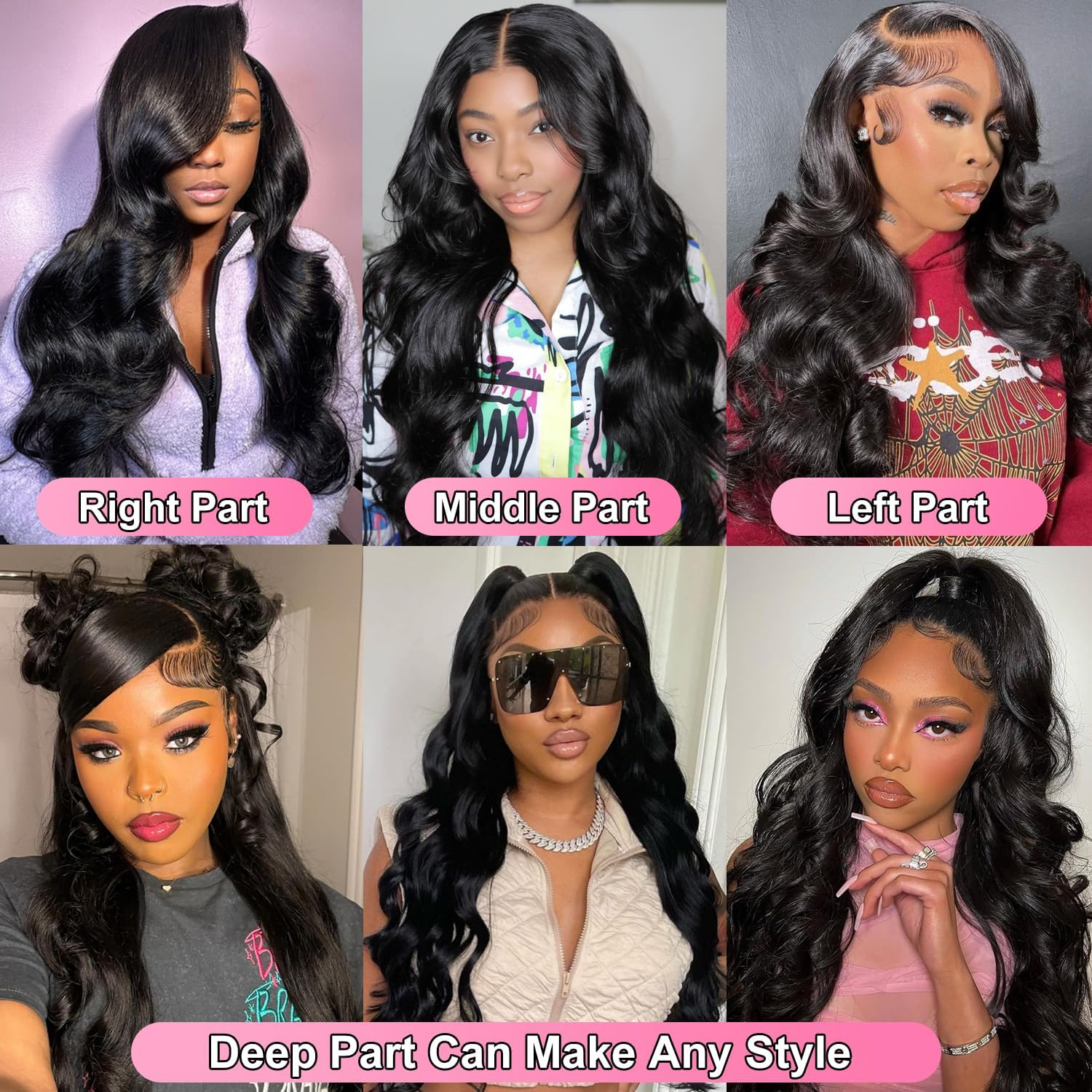 30 Inch Human Hair Body Wave 13x6 HD Transparent Lace Front Wig 200% Density - Image 6