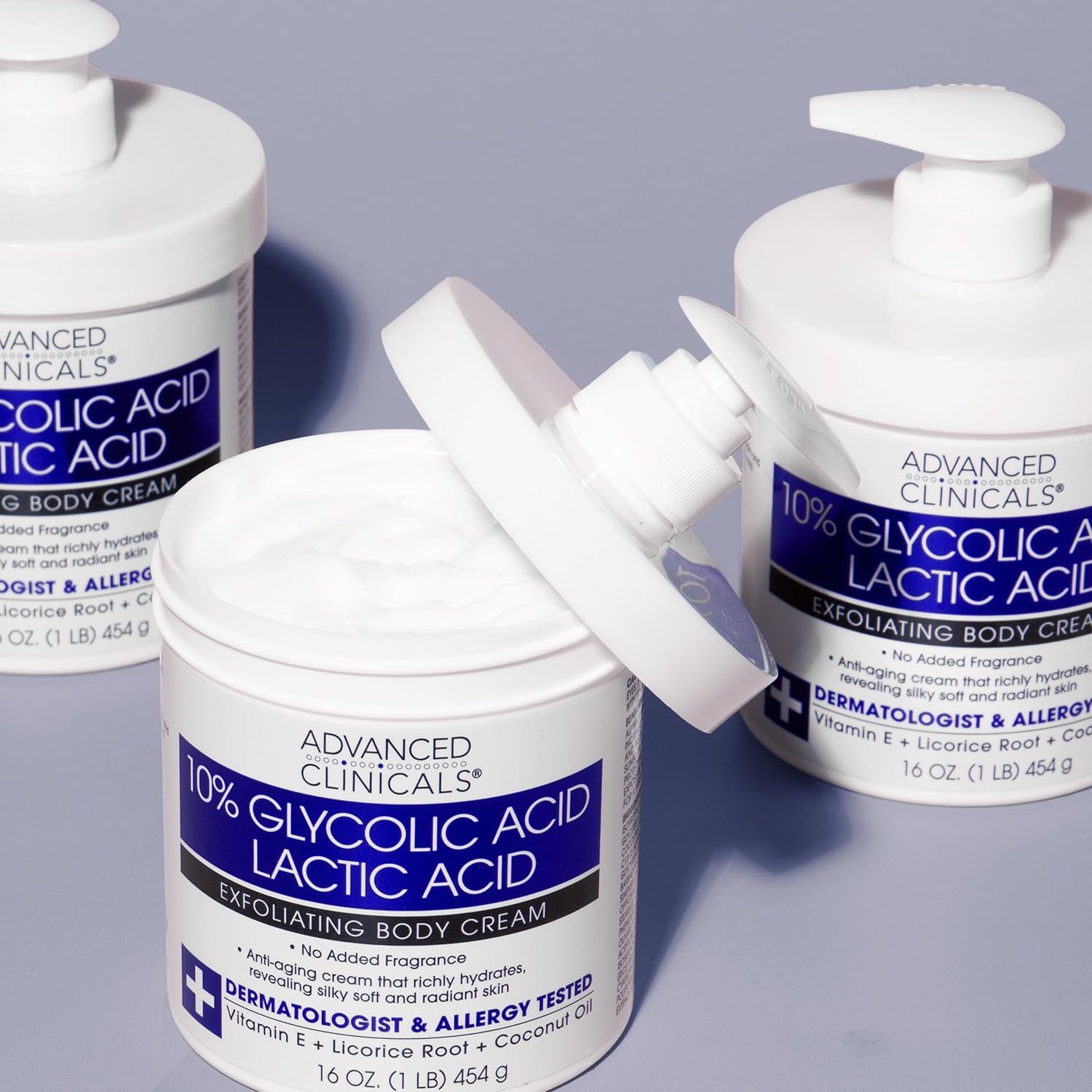 Advanced Clinicals 10% Glycolic Lactic Acid Exfoliating Lotion Cream 16 Oz - Image 6