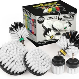 Drill Brush – Ultimate Car Wash Kit - Cleaning Supplies – Car Carpet - Truck Accessories - Wheel Brush - Motorcycle Accessories - Car Mats - Spin Brush - Interior Leather, Vinyl, Upholstery, Fabric
