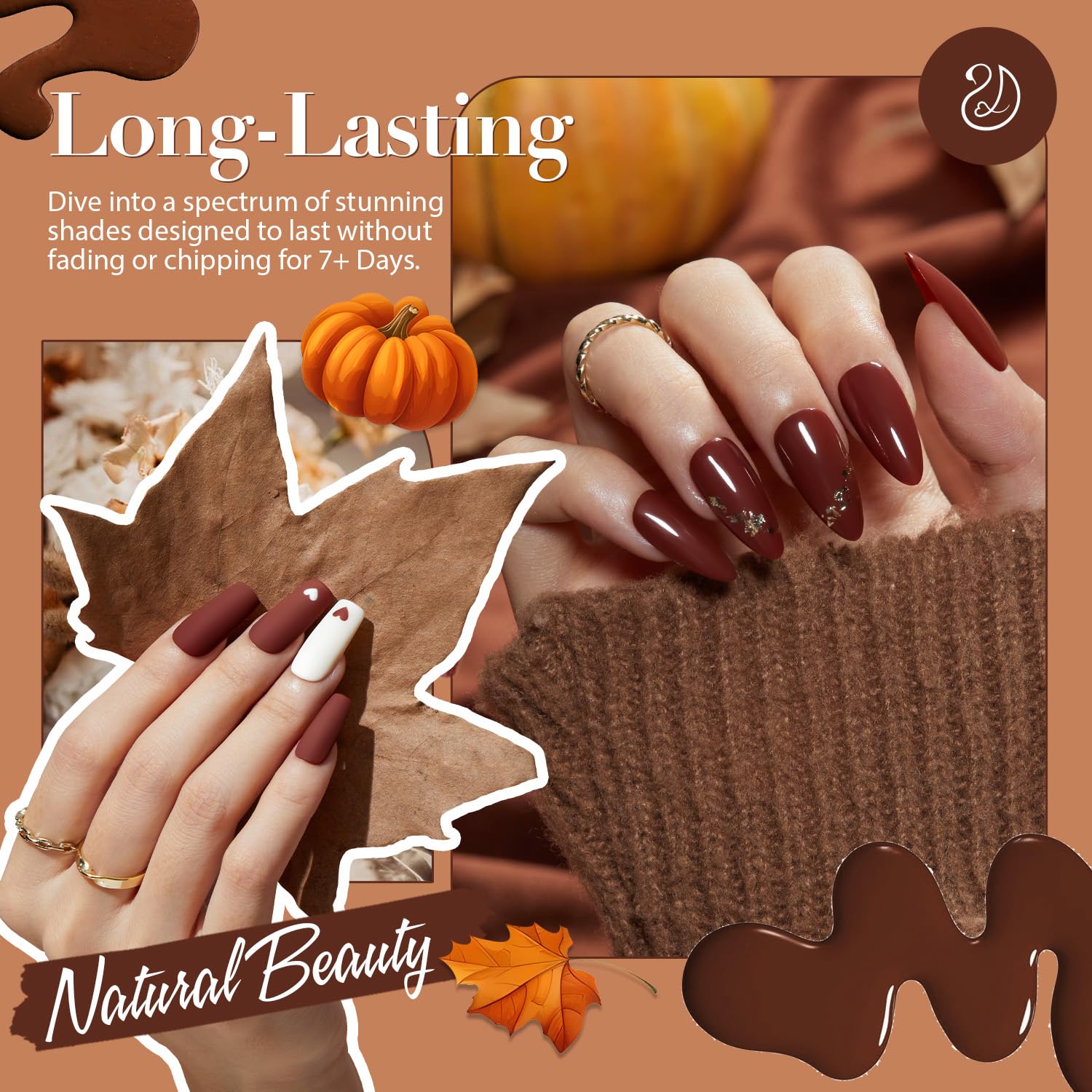 AZUREBEAUTY Quick Dry Brown Nail Polish 0.34 fl oz Salon-Quality for Fall Collection - Image 2