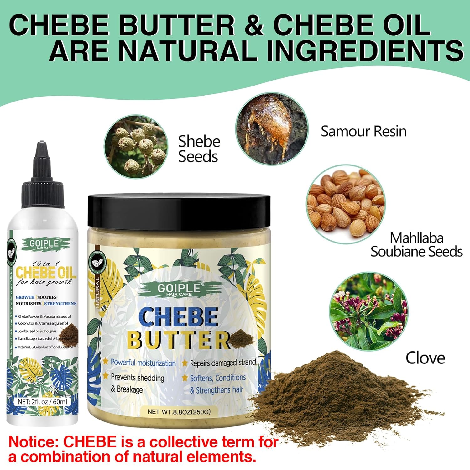 4 oz Chebe Hair Growth Oil and Butter for Deep Moisturization All Hair Types - Image 2