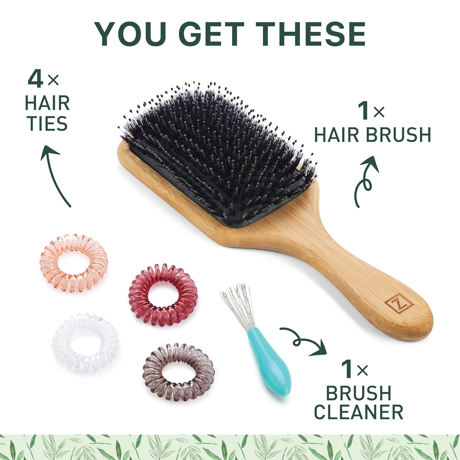Boar Bristle Paddle Hair Brush for All Hair Types Wet and Dry Use Large - Image 6