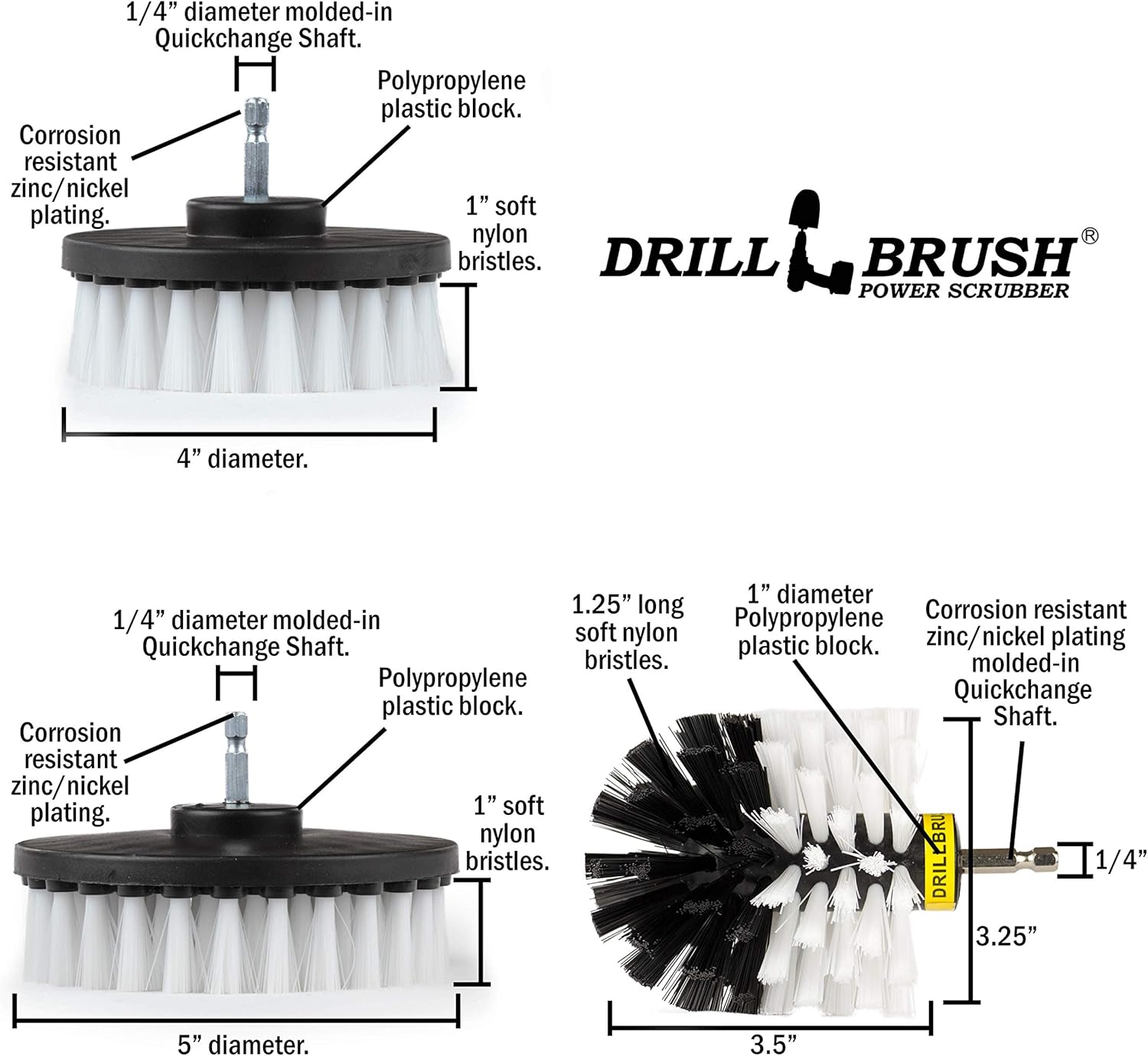 Ultimate Drill Brush Car Wash Kit for Interior and Exterior Cleaning with Spin Brush - Image 6