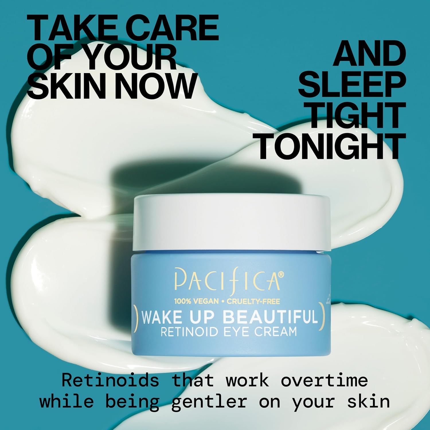 Pacifica Wake Up Beautiful 0.5 oz Retinoid Eye Cream for Fine Lines, Puffiness & Dark Circles - Image 2