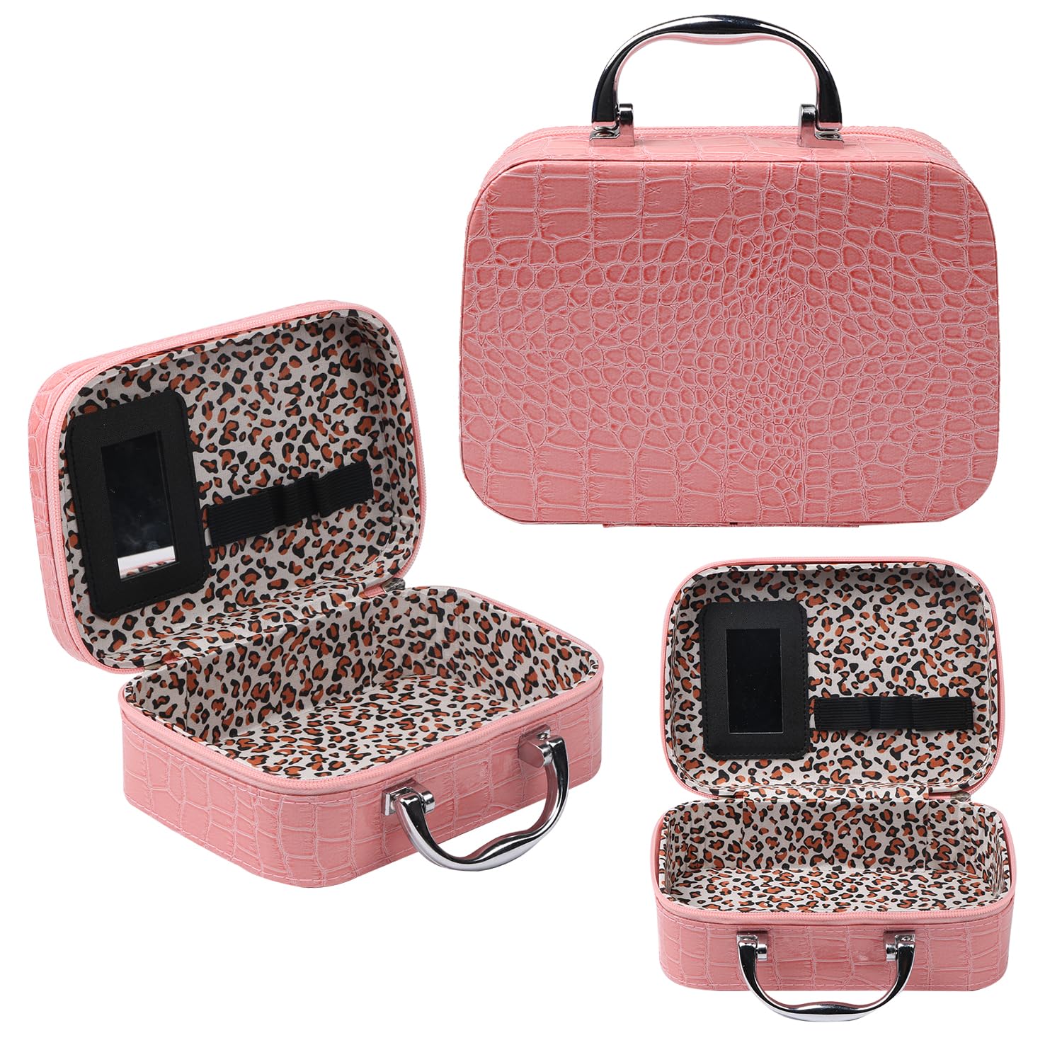 Pink All-in-One Makeup Kit with 28 Shades Eyeshadow Palette, Foundation, Eyeliner, Contour - Image 8