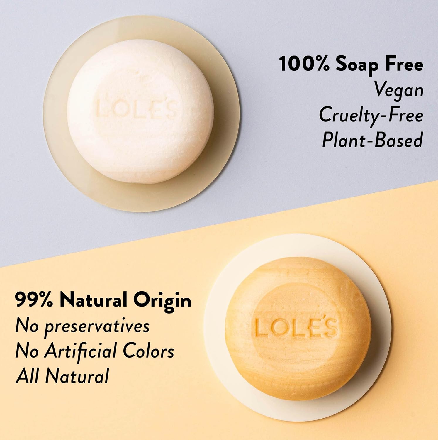 Lole's 3.5oz Argan Oil Shampoo and Conditioner Bar Normal to Oily Hair Set - Image 6