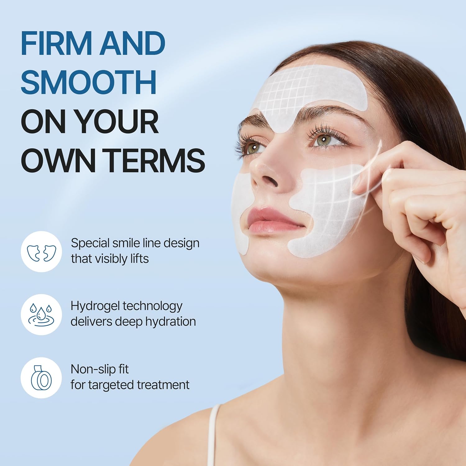 Retinol and Collagen Forehead Smile Line Anti-Wrinkle Patches 36 Count - Image 2