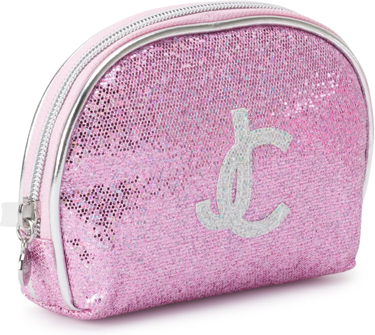 Juicy Couture Women's Pink Sparkle 4-Piece Cosmetic Travel Bag Set - Image 5