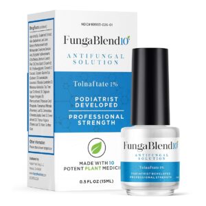 Antifungal Medication:1% Tolnaftate and 10 Plant Medicines -Toenail Fungus Treatment for Nail Repair Gel, Athletes Foot, Jock Itch, Ringworm -Topical Solution for Toe and Finger Nail