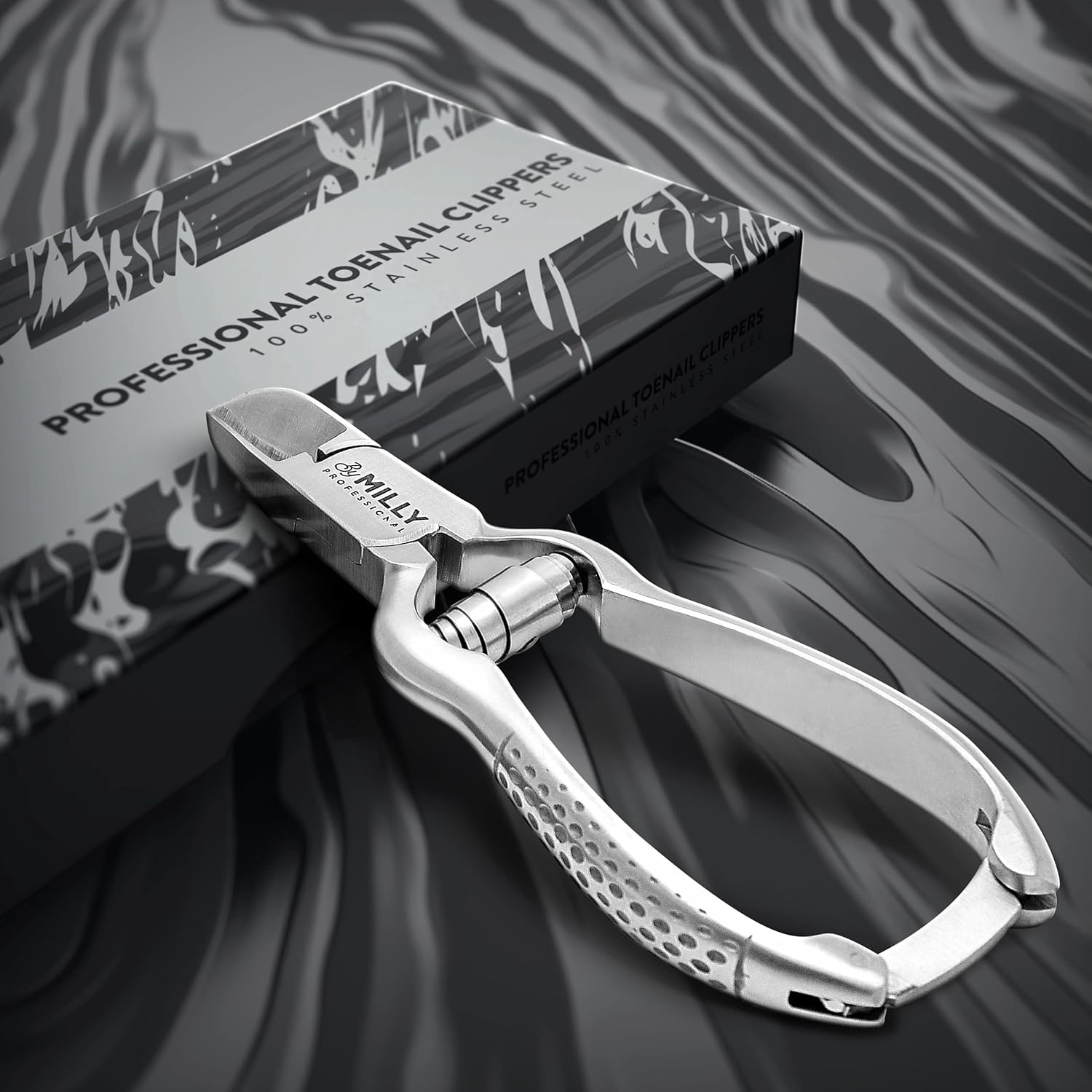 Heavy Duty High Carbon Stainless Steel Toenail Clippers for Thick Nails, Professional Grade - Image 2