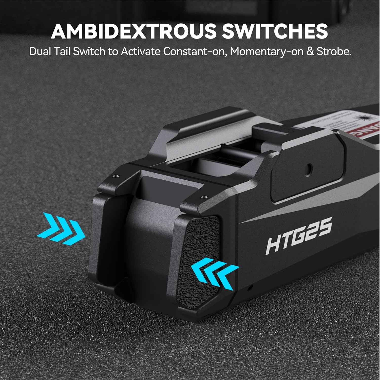 VOTATU 1600 Lumens Rechargeable Green Laser Flashlight Combo Pistol Mount Adjustable Rail Keys - Image 9