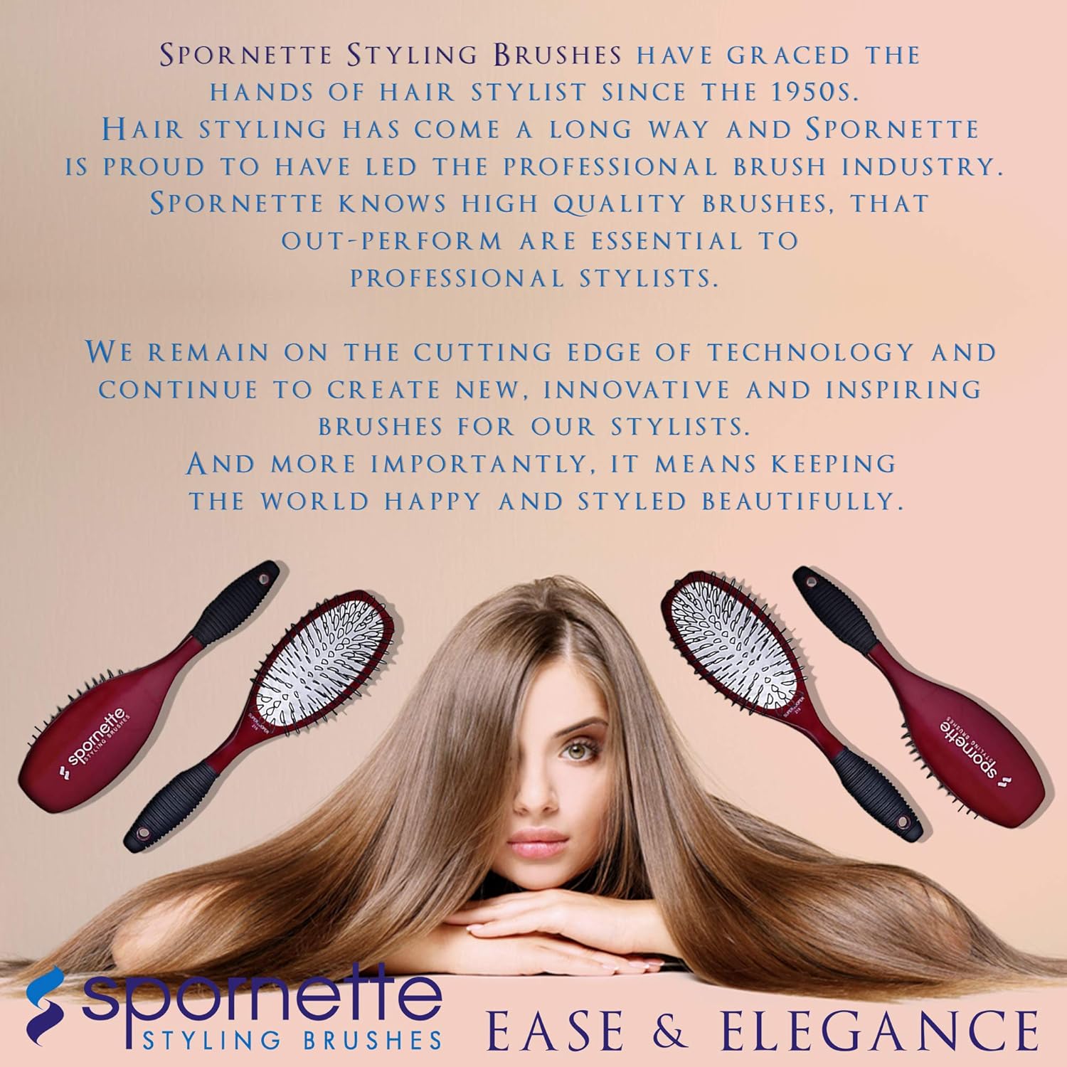 Spornette Super Looper Wig Brush with Cushioned Nylon Bristles for Wigs and Extensions - Image 8