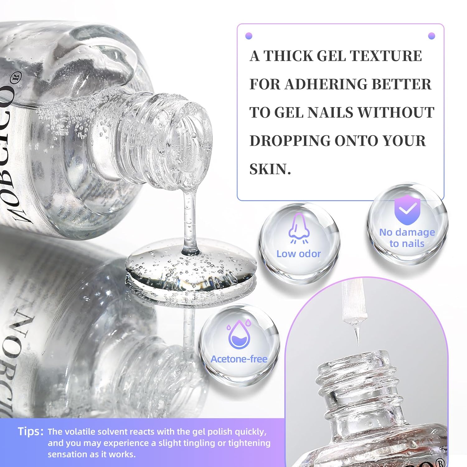 Acetone-Free Gel Polish Remover Kit, Fast 2-5 Minute Removal, Travel-Friendly - Image 6