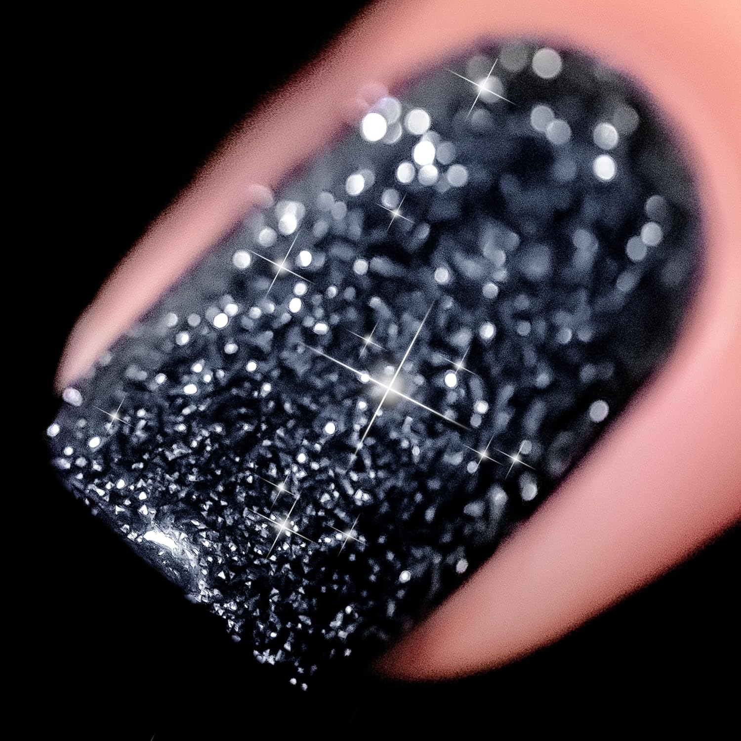 Likomey 15ml Black Diamond Reflective Glitter Gel Nail Polish Shimmer - Image 7