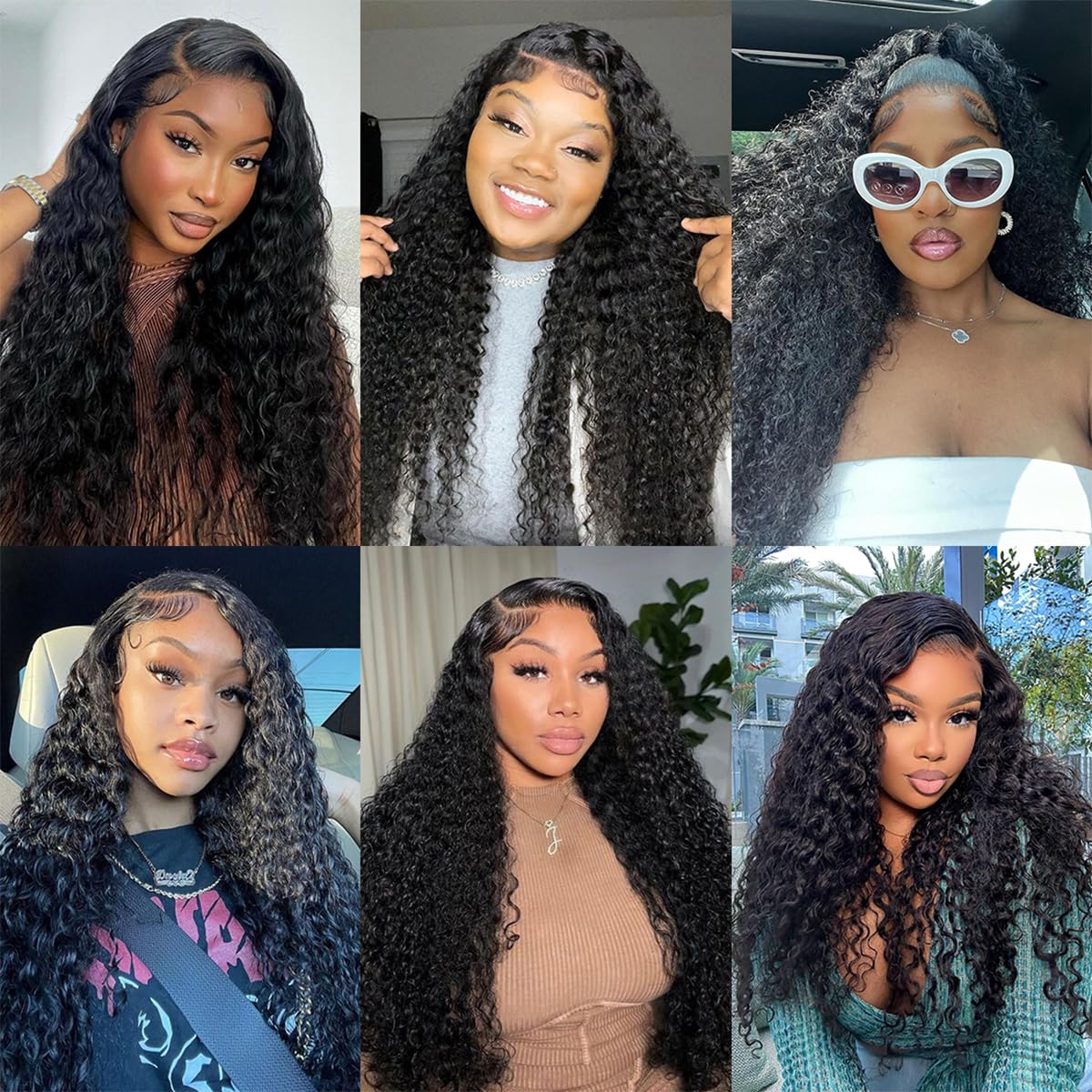 34 Inch Deep Wave HD Lace Front Wig Curly Human Hair Pre-Plucked - Image 7