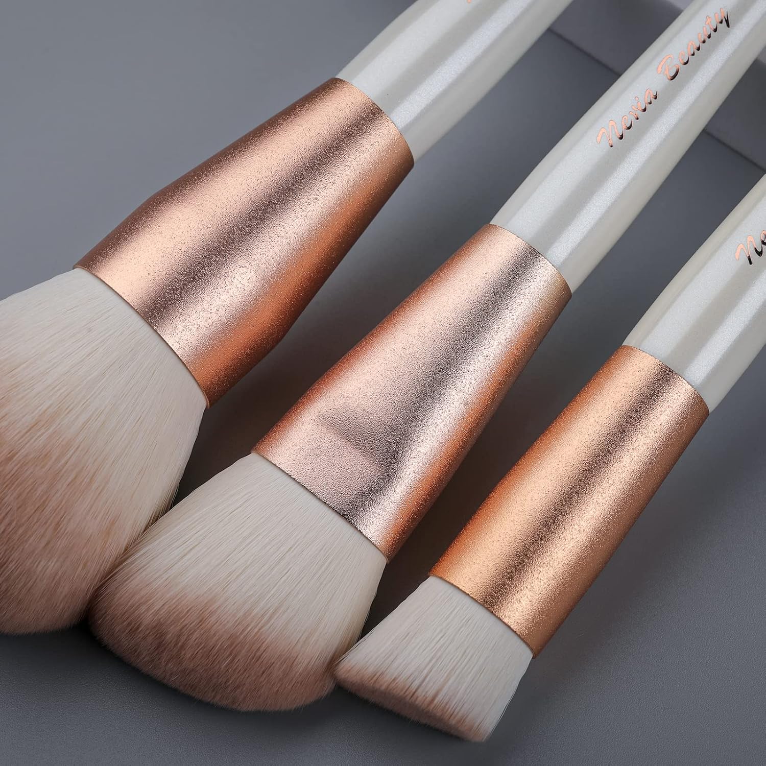 12-Piece Soft Hair Wood Handle Eye Makeup Brush Set for Blending Eyeshadow Eyeliner - Image 7