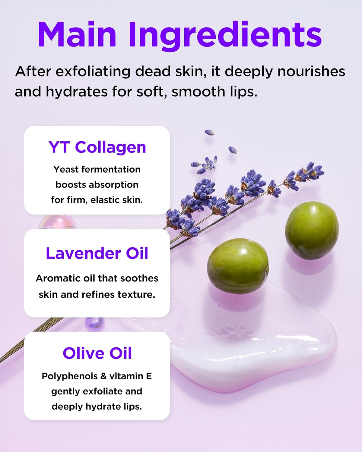 TOCOBO Collagen Boosting Overnight Lip Mask 0.5 oz with Olive Oil Lavender - Image 5