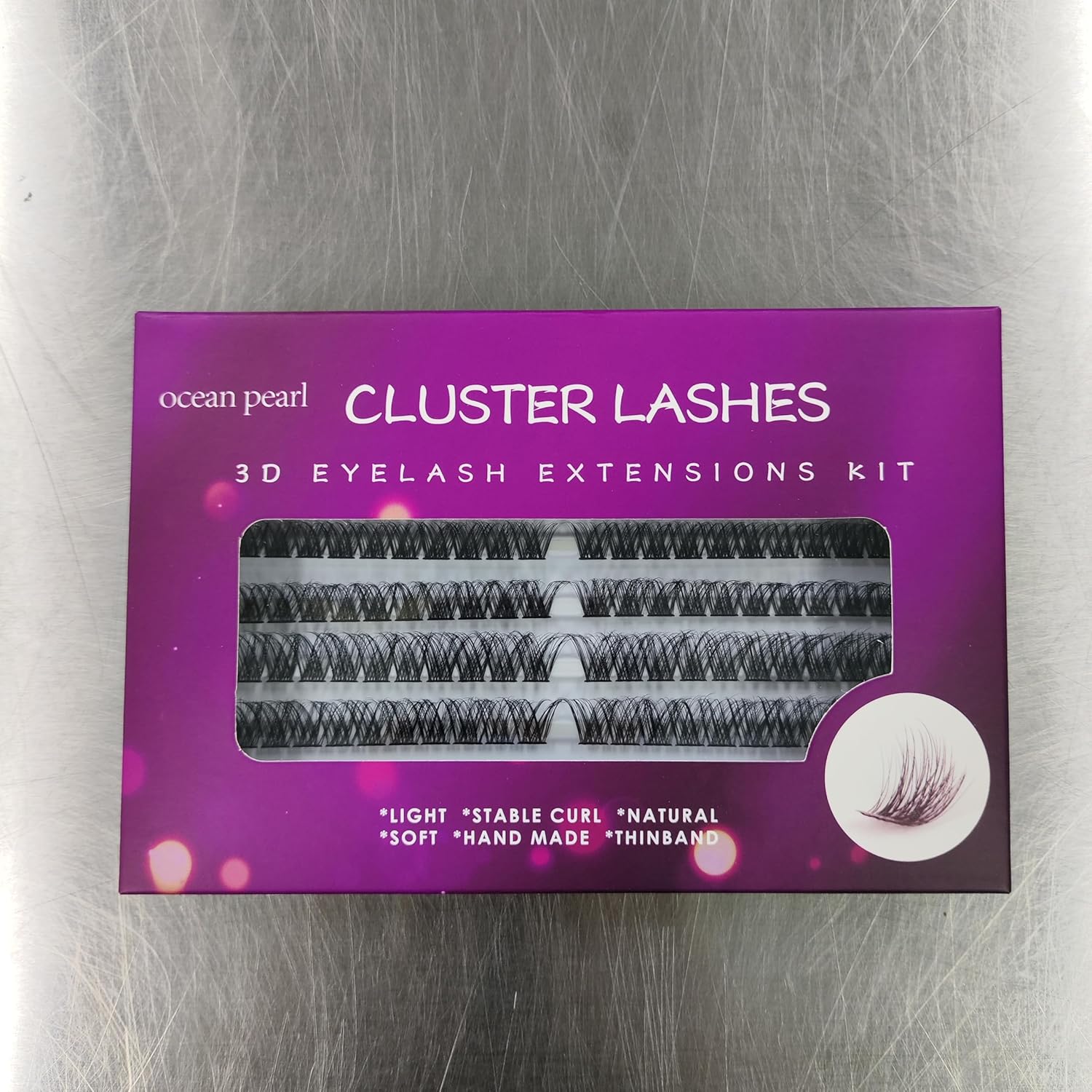 Individual Cluster Lashes Kit 120 Count 10-16mm C/D Curl with Applicator Bond Seal - Image 2