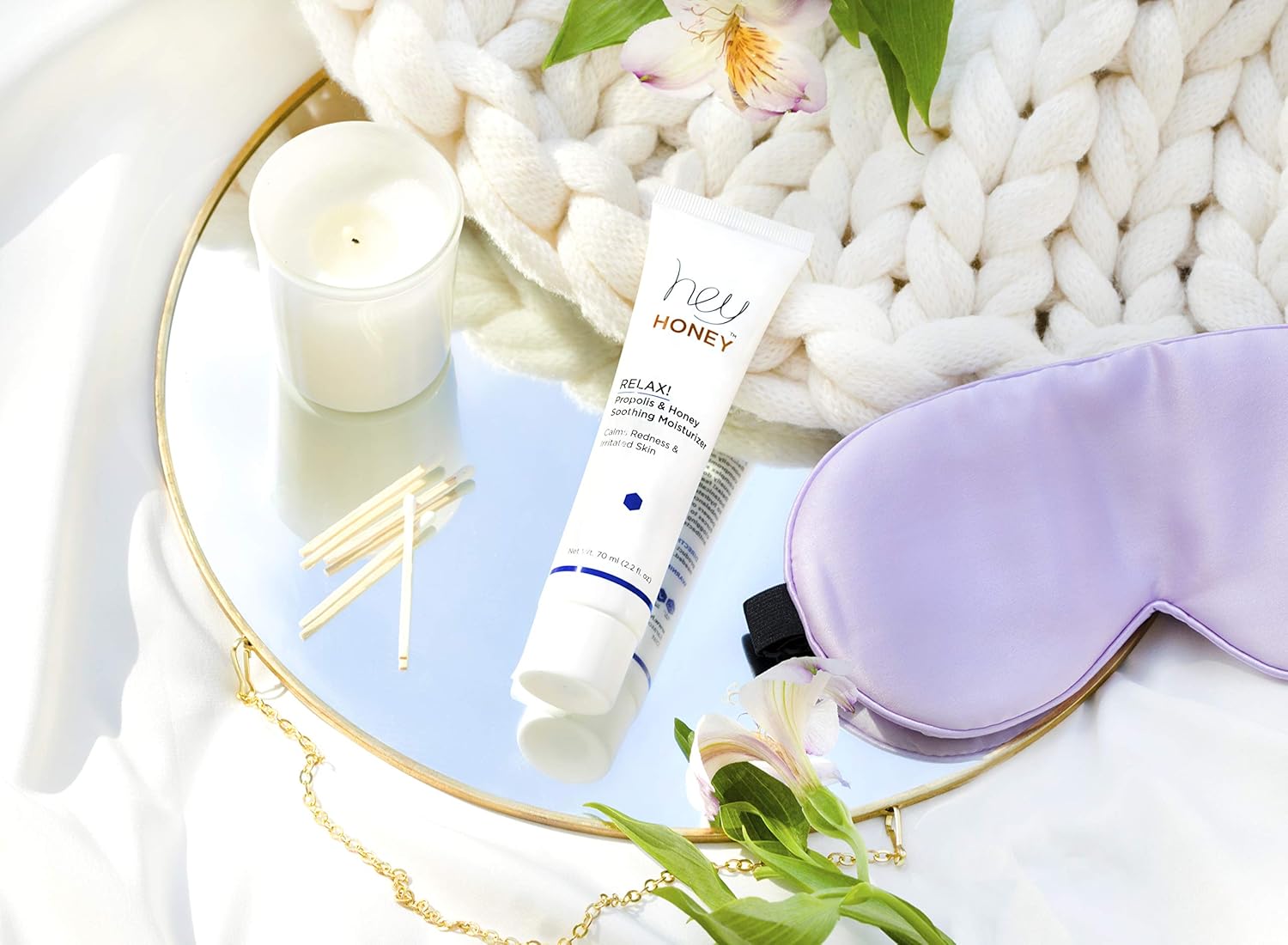 Hey Honey Skincare Relax Instant Rosacea Treatment 2.2 Oz Calming Moisturizer for Sensitive Skin - Image 8