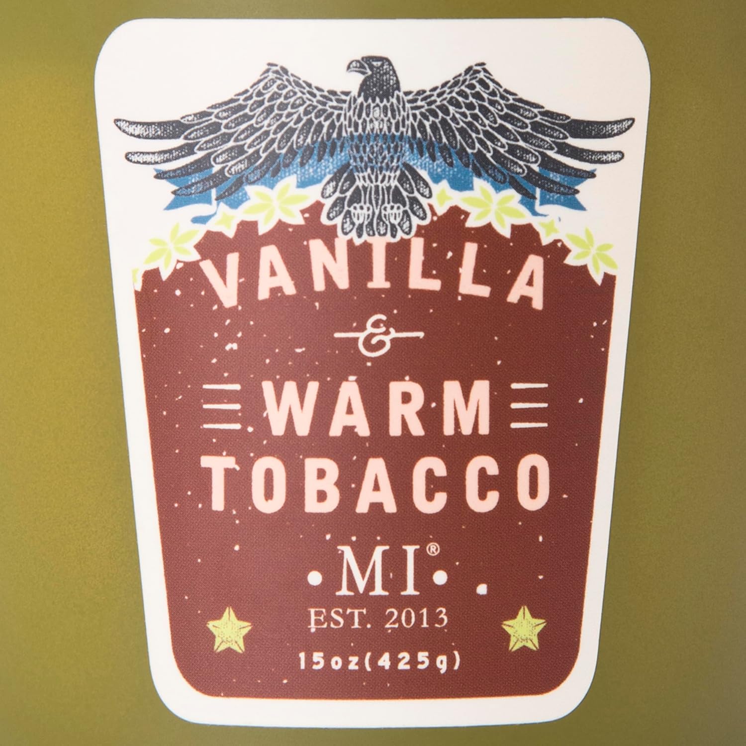 Manly Indulgence Vanilla Warm Tobacco Scented Candle 15 oz 60 Hour Burn - Image 5