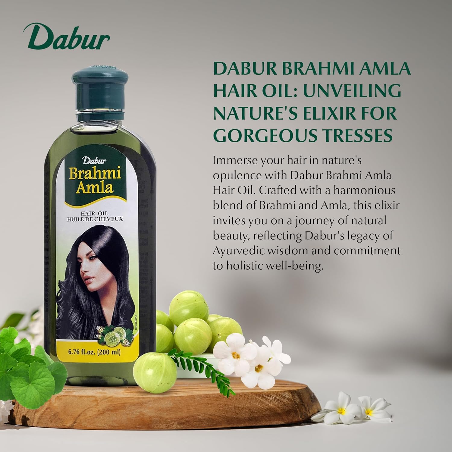 Dabur Brahmi Amla Hair Oil 200ml for Strong, Manageable Hair and Scalp Nourishment - Image 2