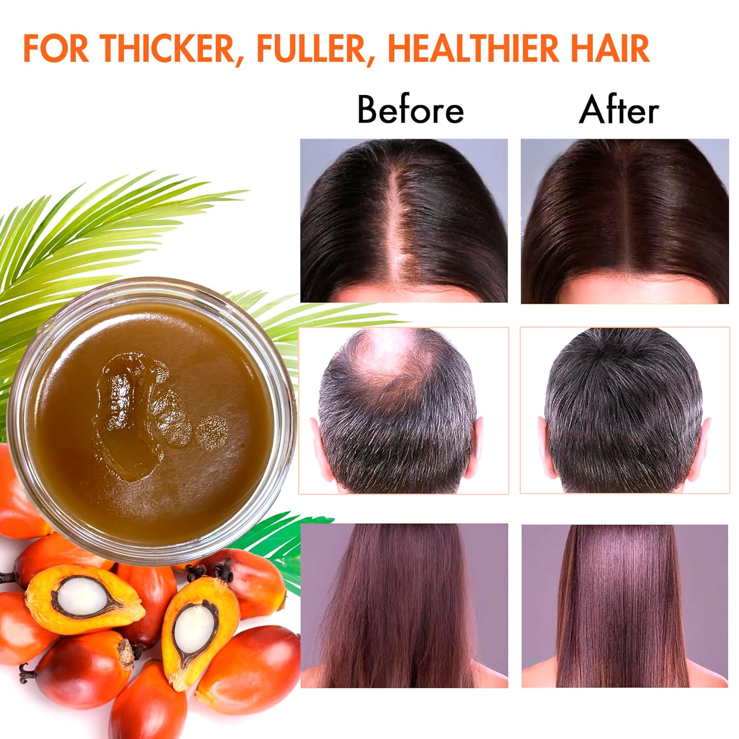 Pure Unrefined Organic Batana Oil for Hair Growth - 5.3 oz - Image 4