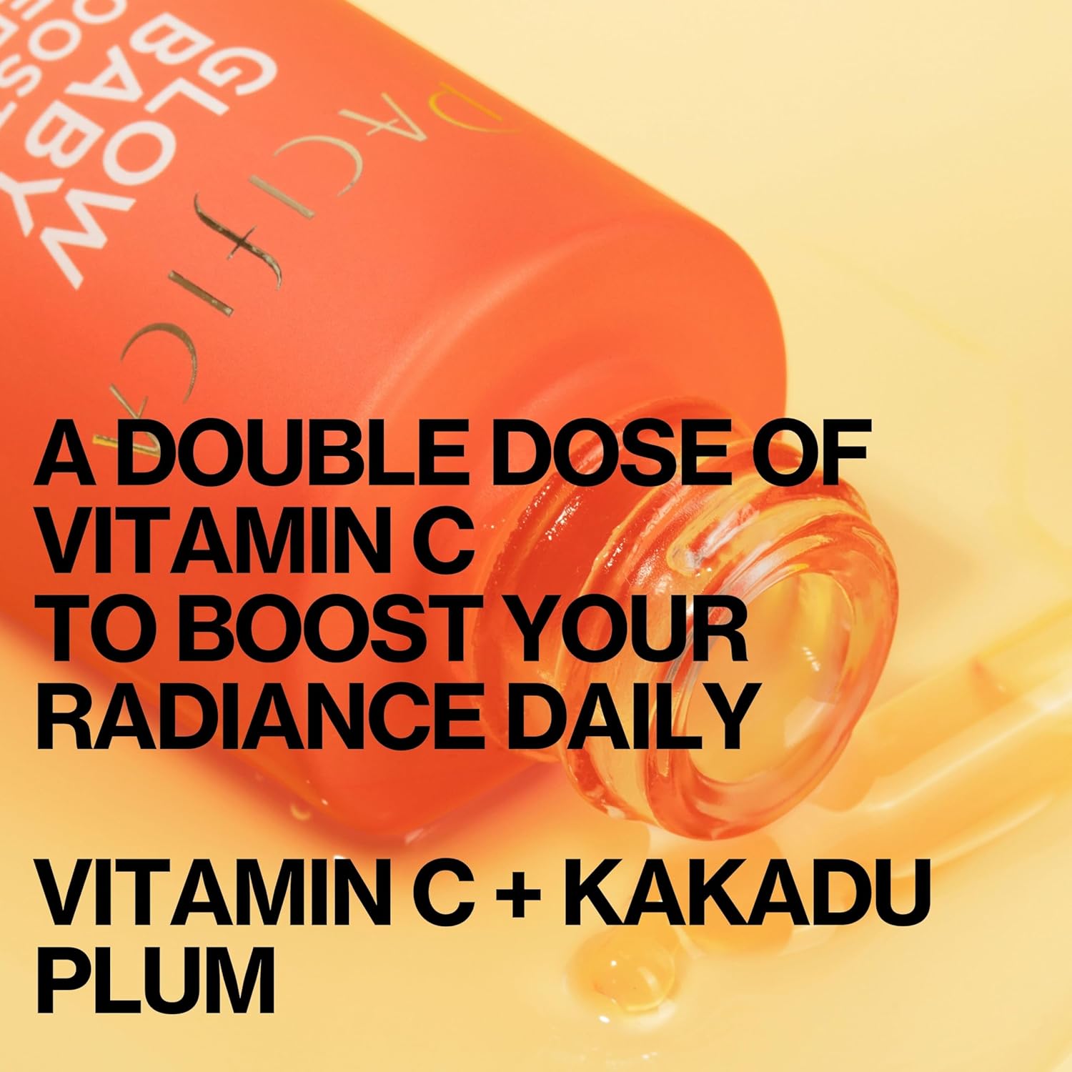 Pacifica Glow Baby Booster Vitamin C Face Serum 1 oz with Glycolic Acid Fragrance-Free Vegan - Image 3