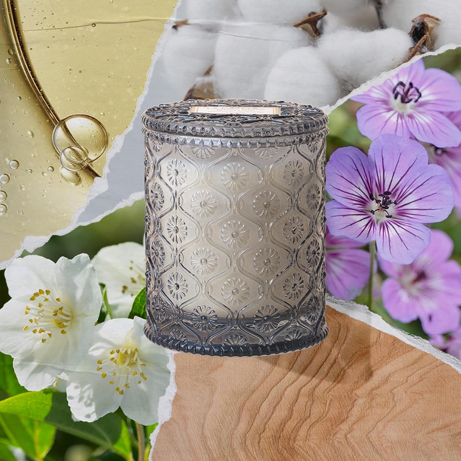LA JOLIE MUSE 6 oz Linen Scented Candle 40 Hour Burn Time Gift - Image 2