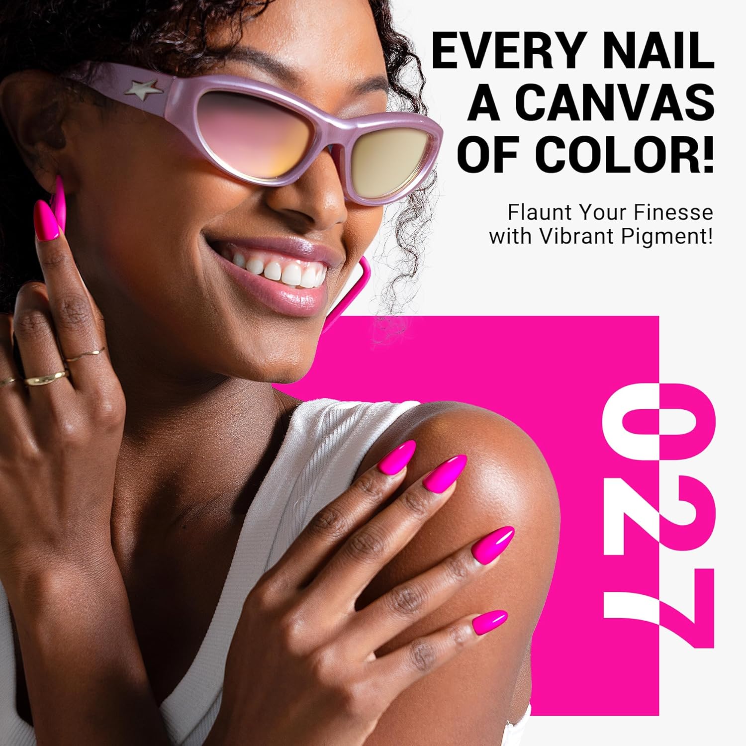 MelodySusie 0.5oz Thick Neon Pink Gel Nail Polish for DIY Manicures - Image 4