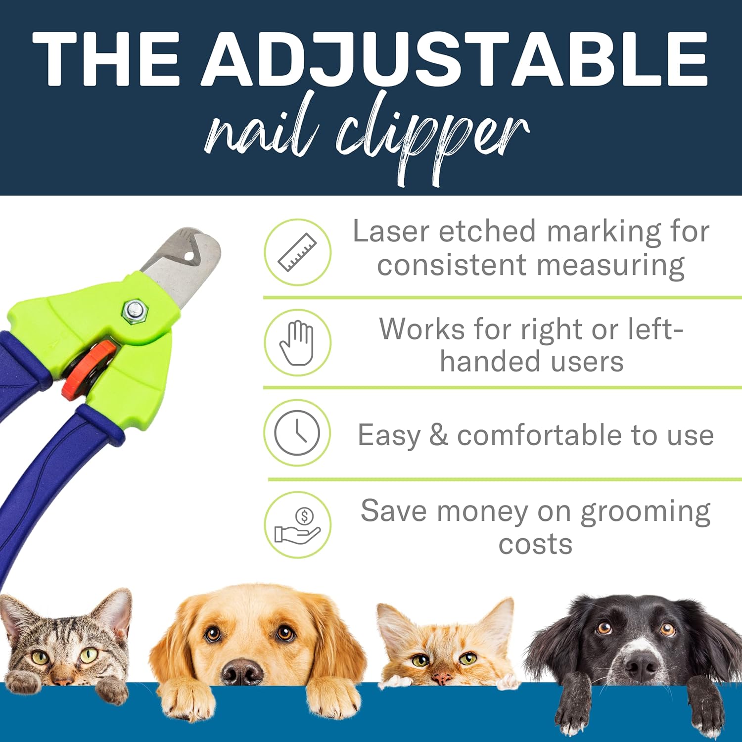 Zen Clipper Adjustable Pet Nail Trimmer for Dogs and Cats - Quick and Quiet Cut - Image 7