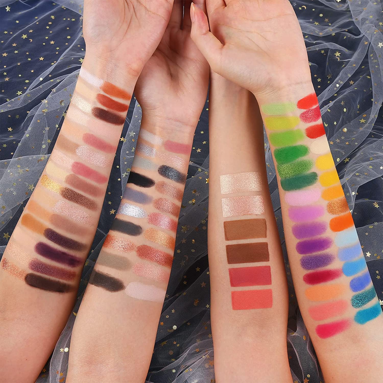 UCANBE 86 Colors Nude Eyeshadow Palette with 15 Makeup Brushes Set, Waterproof and Long Lasting - Image 3