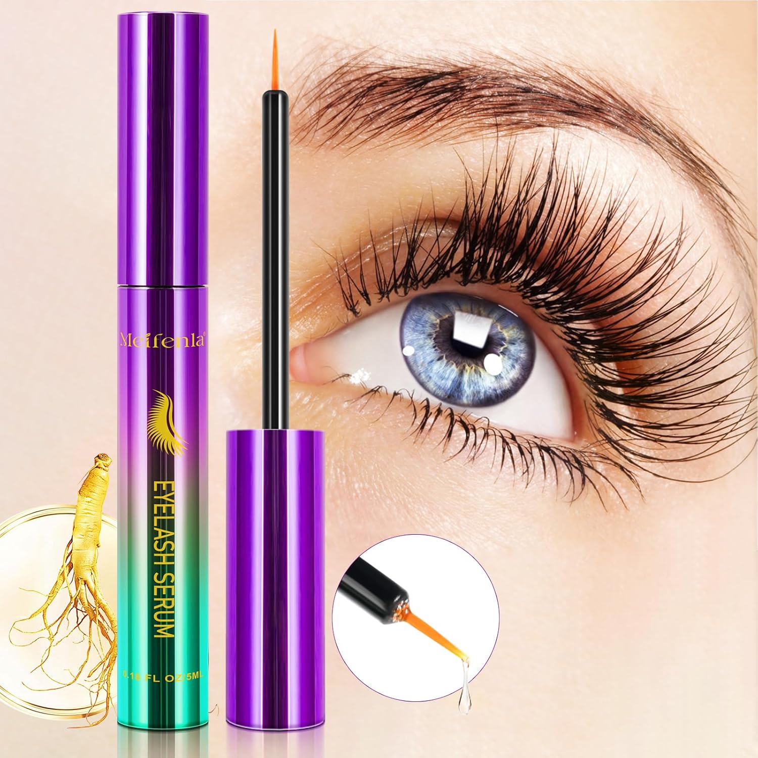 Lash Growth Serum for Thicker Fuller Longer Lashes Sensitive Eyes Gentle Formula - Image 12