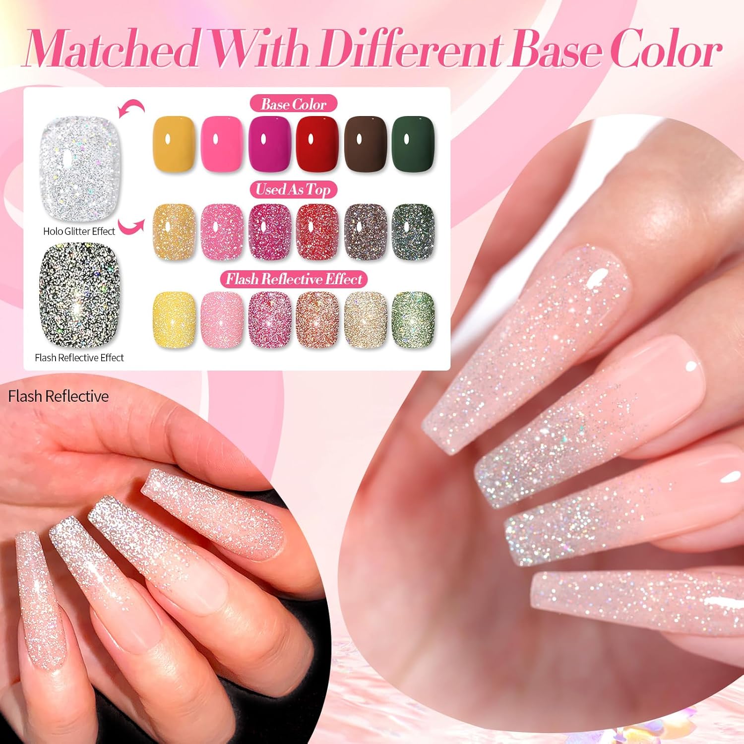 Born Pretty 15 Colors Glitter Color Changing Quick Dry Nail Polish Set - Image 7